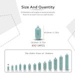 ECOFT Alloy Steel Fishing Weights Sinkers 80g-1000g Coated Raindrop Weights Bank Sinkers Cylindrical Deep Drop Weights Assorted Sizes Bag Non-Lead Fishing Weights Saltwater for Bottom Fishing