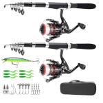 Collapsible Fishing Pole Combo Set with Reels