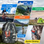 Piscifun Fishing Tackle Backpack with Rod & Gear Holder, Lightweight Outdoor Water-Resistant Fishing Shoulder Storage Bag