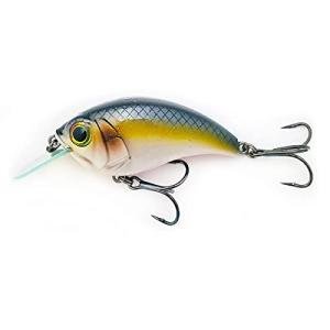 Bill Lewis Fishing Lures Lifelike SB-57 3/8 OZ. MDJ Series Squarebill Crankbait Fishing Lure with Mustad Triple Grip Hooks, Sneaky SHAD