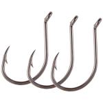BASSROCK 30 Pack Octopus Fishing Hooks EWG Baitholder Hooks for Bass Trout Walleye Panfish Catfish in Saltwater Freshwater