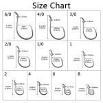 BASSROCK 30 Pack Octopus Fishing Hooks EWG Baitholder Hooks for Bass Trout Walleye Panfish Catfish in Saltwater Freshwater