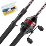 KastKing Brutus SpinCast Fishing Reel Combo, 6'6" M 3000 Reel
