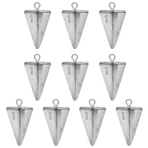 Pyramid Sinkers Fishing Weights Sinkers for Saltwater Fishing Weights Fishing Gear Tackle 1oz 2oz 3oz 4oz 5oz (1oz-10pcs)