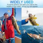 Pyramid Sinkers Fishing Weights Sinkers for Saltwater Fishing Weights Fishing Gear Tackle 1oz 2oz 3oz 4oz 5oz (1oz-10pcs)