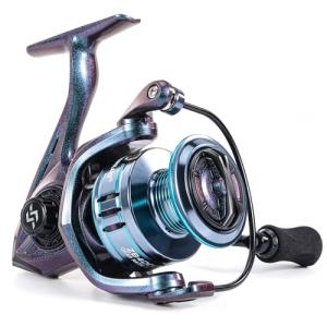 Sougayilang Chameleon Paint Spinning Fishing Reel,Super Powerful Smooth Drag with 11+1 Ball Bearings from 1000 to 4000 Series for Freshwater Saltwater 2000