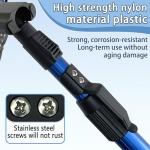 SEASPRO Telescoping Fishing Nets Lightweight Rubber Fish Net Durable with Non-Slip Grip - Freshwater and Saltwater (Blue) Fishpond Large Fish Net