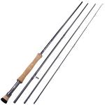 Sougayilang Fly Fishing Rod, Lightweight Ultra-Portable 4-Piece Graphite Fly Rod for Complete Starter 5/6wt, 7/8wt Rod for Traveling - 7/8WT