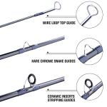 Sougayilang Fly Fishing Rod, Lightweight Ultra-Portable 4-Piece Graphite Fly Rod for Complete Starter 5/6wt, 7/8wt Rod for Traveling - 7/8WT