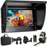 Underwater Fishing Camera, 1080P Undewater Cameras for Fishing with Infrared Night Vision Light, 5" IPS Display Fish Camera with 100ft Cable,Upgraded HD Lens for Ice Lake Boat Kayak Night Fishing