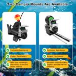 Underwater Fishing Camera, 1080P Undewater Cameras for Fishing with Infrared Night Vision Light, 5" IPS Display Fish Camera with 100ft Cable,Upgraded HD Lens for Ice Lake Boat Kayak Night Fishing