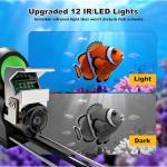 Underwater Fishing Camera, 1080P Undewater Cameras for Fishing with Infrared Night Vision Light, 5" IPS Display Fish Camera with 100ft Cable,Upgraded HD Lens for Ice Lake Boat Kayak Night Fishing
