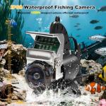 Underwater Fishing Camera, 1080P Undewater Cameras for Fishing with Infrared Night Vision Light, 5" IPS Display Fish Camera with 100ft Cable,Upgraded HD Lens for Ice Lake Boat Kayak Night Fishing