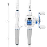 KastKing Centron Lite Baitcasting Fishing Reel Combo 6'6" M Right Handed Reel White