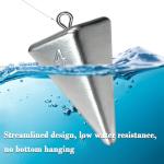 Zsrivk Fishing Weights Pyramid Sinkers Kit Bullet Fishing Weights Sinkers for Ocean Saltwater Surf Fishing Gear Tackle 1oz 2oz 3oz 4oz (4oz - 5pcs)