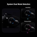 PURELURE MllEC Silver Feather Baitcasting Reel - Left Handed, Gear Ratio 8.5:1, Aluminum Frame Carbon Side Cover, Dual Mode System Fishing Reels - DC Baitcasting Reel