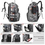 Rabjen Fishing Tackle Backpack with Rod Holders, Bottle Holder, Storage Bag Store Fishing Gear