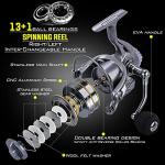 Sougayilang Telescopic Fishing Pole with Spinning Reel Portable Fishing Rod Reel Combos -1.8M/5.89Ft