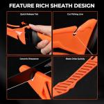 KastKing ToughTide 7pc Fishing Tool Kit, Rechargeable Digital Fish Scale with Lip Grip & Tape Measure, 7” Fillet Knife with Sheath & Sharpener, 8” Split Ring Pliers, Hook Remover, Microfiber Towel