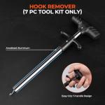 KastKing ToughTide 7pc Fishing Tool Kit, Rechargeable Digital Fish Scale with Lip Grip & Tape Measure, 7” Fillet Knife with Sheath & Sharpener, 8” Split Ring Pliers, Hook Remover, Microfiber Towel