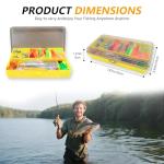 431pcs Fishing Lure Kit for Freshwater Saltwater Bass Trout Salmon – Tackle Box with Spoons, Soft Plastics, Spinnerbaits, Crankbaits, Hooks and Fishing