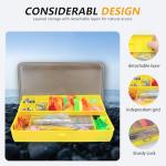 431pcs Fishing Lure Kit for Freshwater Saltwater Bass Trout Salmon – Tackle Box with Spoons, Soft Plastics, Spinnerbaits, Crankbaits, Hooks and Fishing