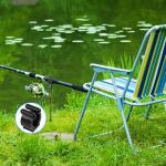 20 PCS Fishing Rod Clips, Wall Mounted Fishing Rod Holders, Billiards Snooker Cue Locating Clip Holder, for Fishing-Rods Billiards Cues Storage Rack