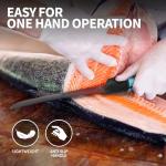 Mossy Oak Fillet Knife, 5.5'' Folding Fillet Knife with Razor Sharp 5Cr15 Stainless Steel Blade, Non-Slip Handle, Protective Sheath, Rust & Corrosion-Resistant Filet Knives for Fish Filleting & Boning