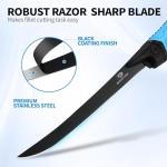 Mossy Oak Fillet Knife, 5.5'' Folding Fillet Knife with Razor Sharp 5Cr15 Stainless Steel Blade, Non-Slip Handle, Protective Sheath, Rust & Corrosion-Resistant Filet Knives for Fish Filleting & Boning