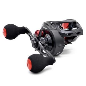 CAMEKOON Bucara 300 Baitcasting Reel, Wider Graphite Frame, 7+1 Stainless Steel Ball Bearings, 35 lb Carbon Drag, 10 Button Magnetic Braking System, Short Main Shaft, Low Profile Casting Fishing Reel