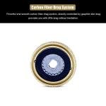 CAMEKOON Bucara 300 Baitcasting Reel, Wider Graphite Frame, 7+1 Stainless Steel Ball Bearings, 35 lb Carbon Drag, 10 Button Magnetic Braking System, Short Main Shaft, Low Profile Casting Fishing Reel