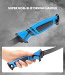 Sidomma Fillet Knife and Bait Knife Set Performance 5"-6"-7" G4116 German Flex Razor Sharp Stainless-Steel Blade with Sheath for Filleting and Boning, Pro Fishing Gear and Equipment Tools, Cool Fishing Gift for Men (Black-Blue)