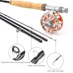 Sougayilang Fly Fishing Rod and Reel Combo, 5/6 Weight, Lightweight Portable, Starter Package