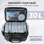 KastKing BaitSpace Fishing Tackle Bag With 4 Tackle Boxes & Removable Bait Binder, Water-Resistant Tackle Storage, Durable Fishing Gear, Adjustable Shoulder Strap