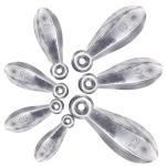 Sougayilang Fishing Weights Sinkers Bank Sinkers Bullet Weights for Surf Fishing Pier Bank Fishing Saltwater Fishing Gear 1oz to 12oz