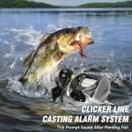 Baitcasting Reels, Baitcasting Fishing Reels, Aviation-Aluminium Spool, Aluminum Star-Shaped Trailer and Handle Arm, Drag Alarm System, 8+1 Stainless Steel Bearing, 6.4:1 Gear Ratio