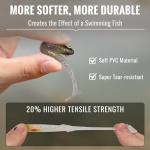 TRUSCEND Hand-Painted Soft Fishing Lures 12PCS, Paddle Tail Swimbaits, Fishing Lures for Bass Trout Crappie Walleye, Durable Plastic Bait for Bass Fishing, Shad Fishing Bait for Freshwater Saltwater