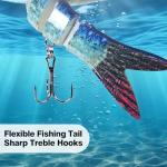 RESTCLOUD Fishing Lures for Freshwater and Saltwater, Lifelike Swimbait, Slow Sinking Bass Fishing Lure, 3-Pack (Multi-Jointed Swimbait)