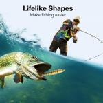 RESTCLOUD Fishing Lures for Freshwater and Saltwater, Lifelike Swimbait, Slow Sinking Bass Fishing Lure, 3-Pack (Multi-Jointed Swimbait)