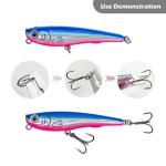 INFISHCEO Fishing Treble Hooks Kit, 200pcs Mixed Sizes 2, 4, 6, 8, 10, High Carbon Steel, 3X Strong, Sharp, Round Bend, Saltwater & Freshwater