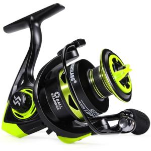 Sougayilang Spinning Reels, Lightweight Ultra Smooth Spinning Fishing Reels, 20LBs Max Drag 5.2:1 Saltwater Freshwater Spinning Fishing Reel