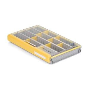 Plano EDGE 3700 Premium Tackle Utility Box, Gray and Yellow, Stackable Organizers, Waterproof, Rust-Resistant Bait and Tackle Storage