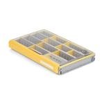 Plano EDGE 3700 Premium Tackle Utility Box, Gray and Yellow, Stackable Organizers, Waterproof, Rust-Resistant Bait and Tackle Storage