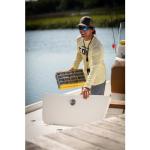 Plano EDGE 3700 Premium Tackle Utility Box, Gray and Yellow, Stackable Organizers, Waterproof, Rust-Resistant Bait and Tackle Storage