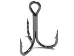 wLure Fishing Hooks Treble Hooks for Hook Upgrade Cutting Blade 4X Strong Short Shank Black Nickle FH87HP60#4