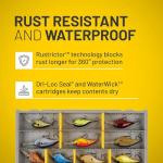 Plano EDGE 3700 Premium Tackle Utility Box, Gray and Yellow, Stackable Organizers, Waterproof, Rust-Resistant Bait and Tackle Storage