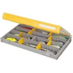 Plano EDGE 3700 Premium Tackle Utility Box, Gray and Yellow, Stackable Organizers, Waterproof, Rust-Resistant Bait and Tackle Storage