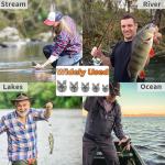 150pcs/Box Split Shot Fishing Sinkers, 5 Sizes Fishing Weights Sinkers Open Mouth Design Weights Clip Freshwater Saltwater Fishing Accessories