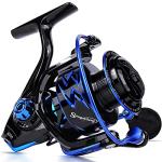 Sougayilang Spinning Reels Ultra-Weight, 6.2: 1 High Speed ​​Gear Ratio, Metal Frame and Rotor, 12 + 1 Shielded BB, Smooth Powerful Freshwater and Saltwater Spinning Fishing Reel(SD-2000-Blue)