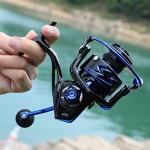 Sougayilang Spinning Reels Ultra-Weight, 6.2: 1 High Speed ​​Gear Ratio, Metal Frame and Rotor, 12 + 1 Shielded BB, Smooth Powerful Freshwater and Saltwater Spinning Fishing Reel(SD-2000-Blue)